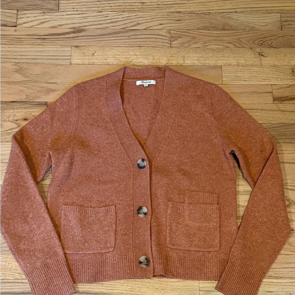 Madewell Warm Brown Cardigan Sweater